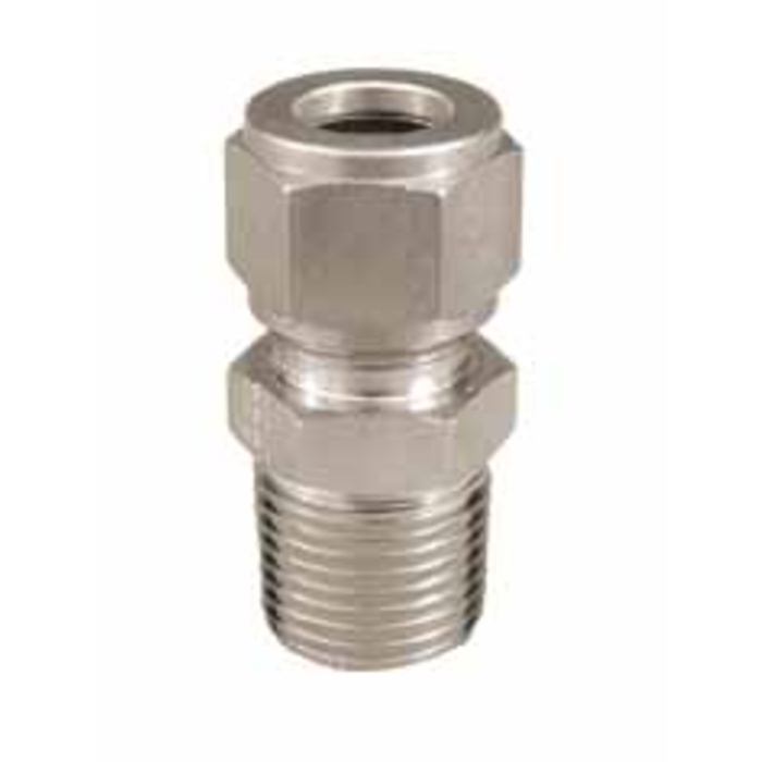 Stainless - 1/2" Comp. x 1/2" MPT