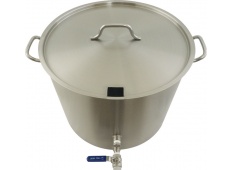 26 Gallon Stainless Brew Kettle - Notched Lid