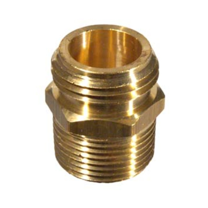 Brass Hose - Male x 3/4 in. mpt and 1/2 in. fpt
