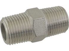 Stainless Hex Nipple - 1/2 in. x 1 3/4 in. Threaded