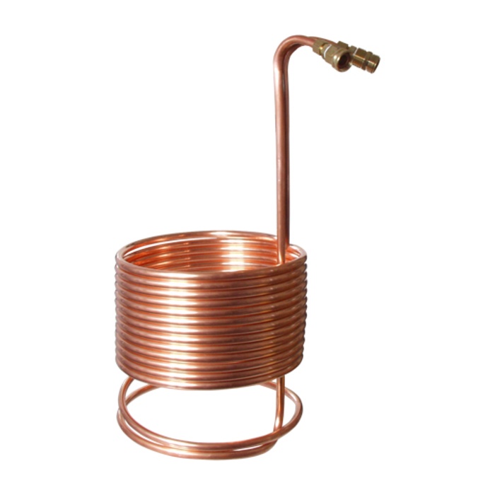 Wort Chiller - Immersion Chiller - SuperChiller (50' x 1/2" With Brass Fittings)