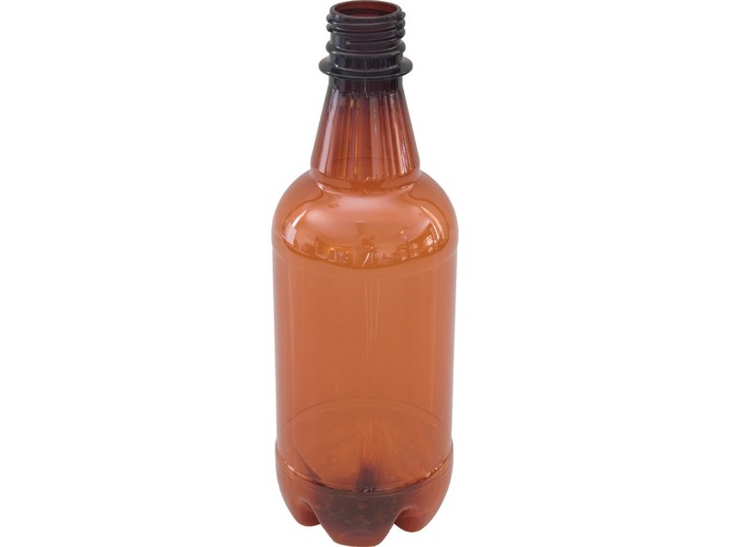Amber PET Bottles - 500 ml screw finish