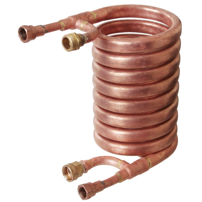 Wort Chiller - Counterflow Chiller (With 1/2" FPT Fittings)