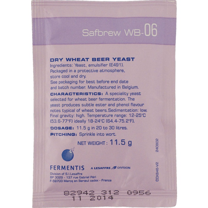 Fermentis Dry Yeast - Safbrew WB-06 (11.5g)