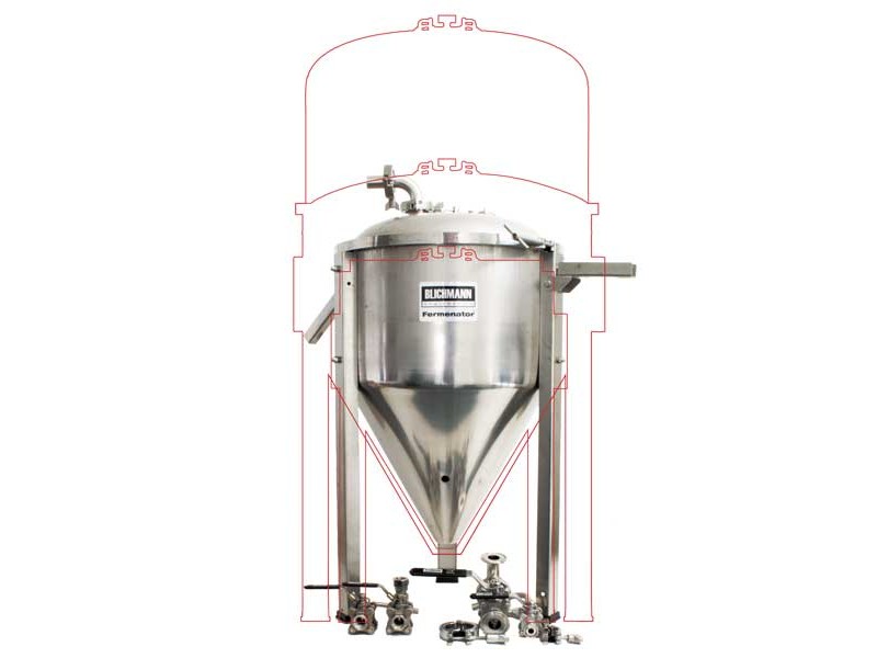 Blichmann Fermenator Conical Fermentor - Tri-Clamp Fittings