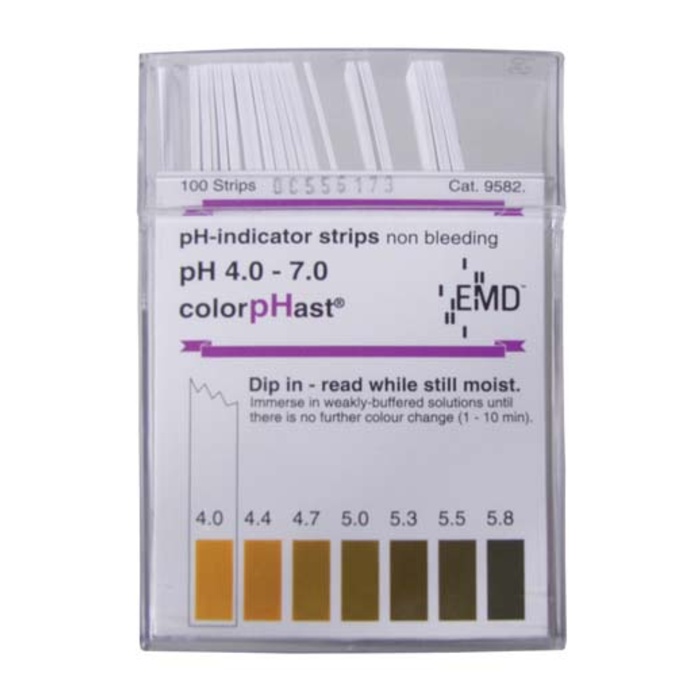ColorpHast pH Strips - 4.0 - 7.0