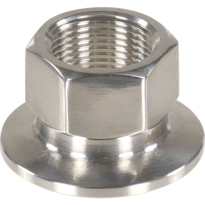 Stainless - 1.5" TC x 3/4" Female BSPP