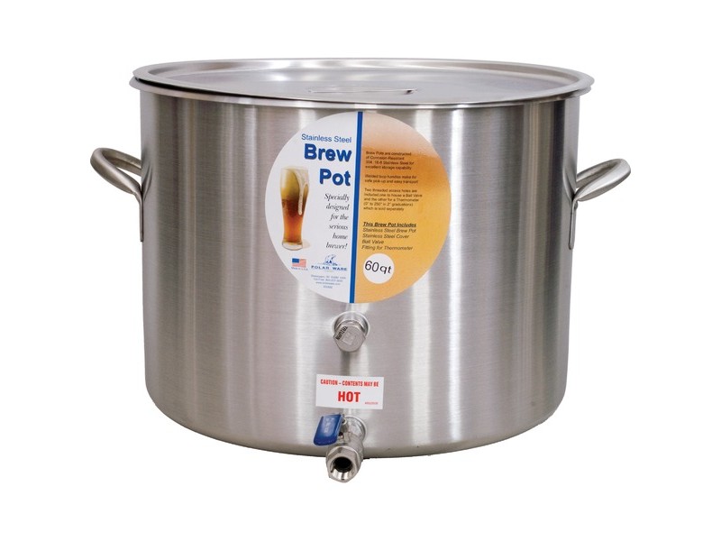 Polar Ware Brew Pot w/ 1/2" Ball Valve (10 15 Gallons)