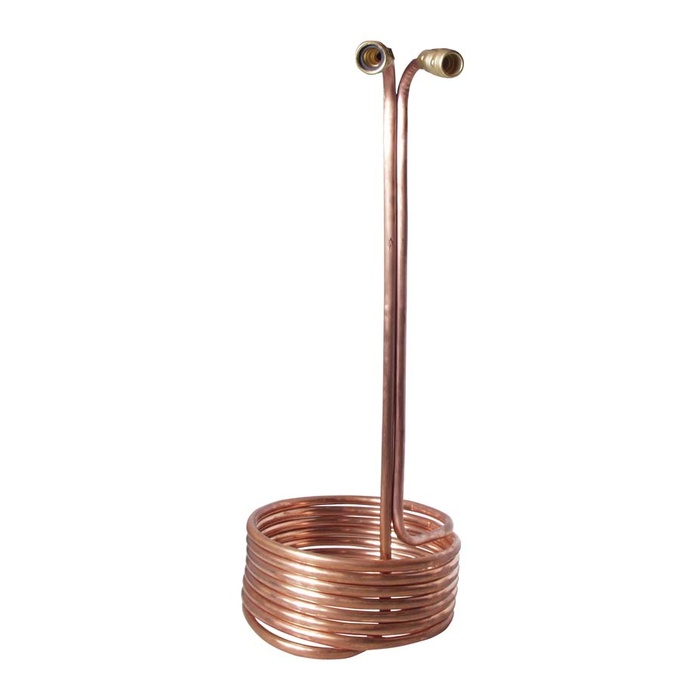 Wort Chiller - Pre-Chiller (25' x 1/2" With Brass Fittings)
