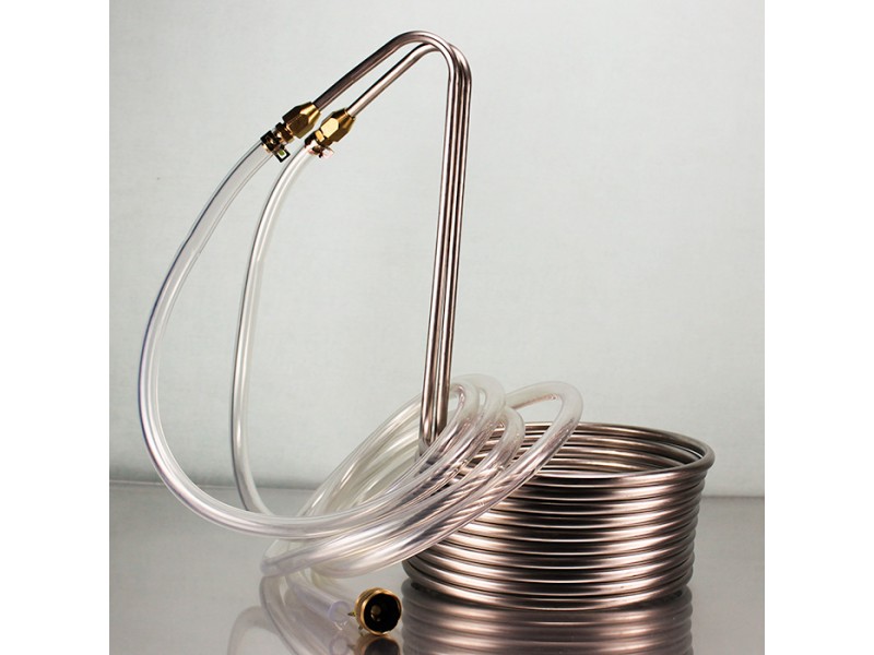 Silver Serpent Stainless Steel Immersion Wort Chiller