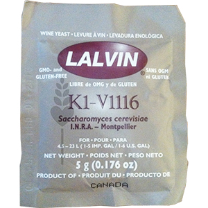 K1V-1116 Lalvin Dried Wine Yeast (Montpellier)