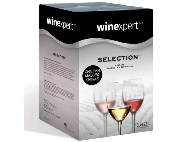 Chilean Malbec Shiraz with Grape Skins (Winexpert Selection International) Wine Kit