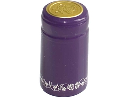 Purple/Silver PVC Shrink Capsules