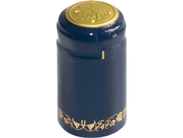 Blue/Gold PVC Shrink Capsules