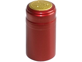Metallic Ruby Red PVC Shrink Capsules