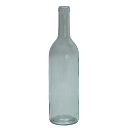 750 ml Wine Bottles Bordeaux Flat Bottom (Clear)