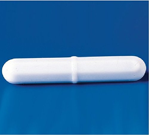 Scienceware Octagon Spinbar Magnetic Stirrer Bar, with Integral Pivot Ring, White, 1" Length, 3/8" Diameter