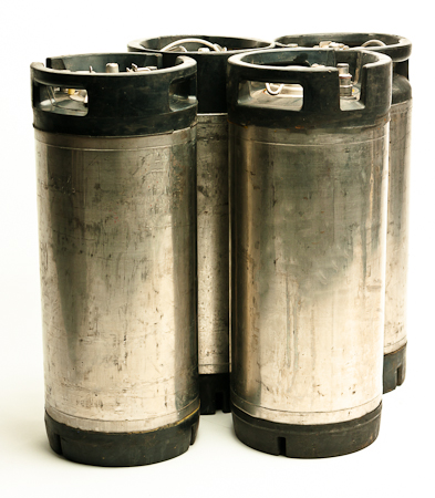 Set of Four 5 Gallon Pin Lock Kegs Used