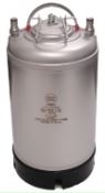 2.5 Gal Keg Single Metal Handle/Rubber Bottom