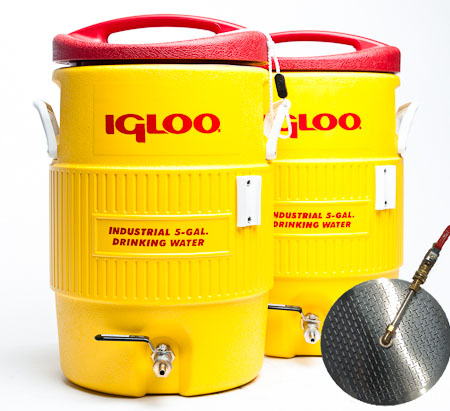 5 Gallon Converted Igloo Cooler Mash Tun with False Bottom and HLT