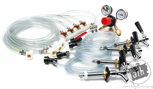 Homebrew Kegerator Kit BALL LOCK with 4-Way Manifold (no keg)