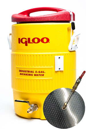 5 Gallon Converted Igloo Cooler Mash Tun with False Bottom