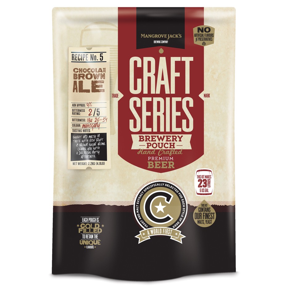 Chocolate Brown Ale Brewery Pouch
