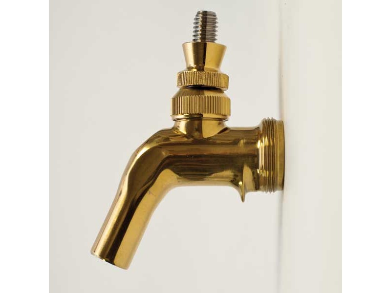 The Perl Creamer Faucet - S/S w/Brass Finish
